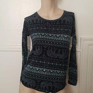 Rue 21 Blue print top